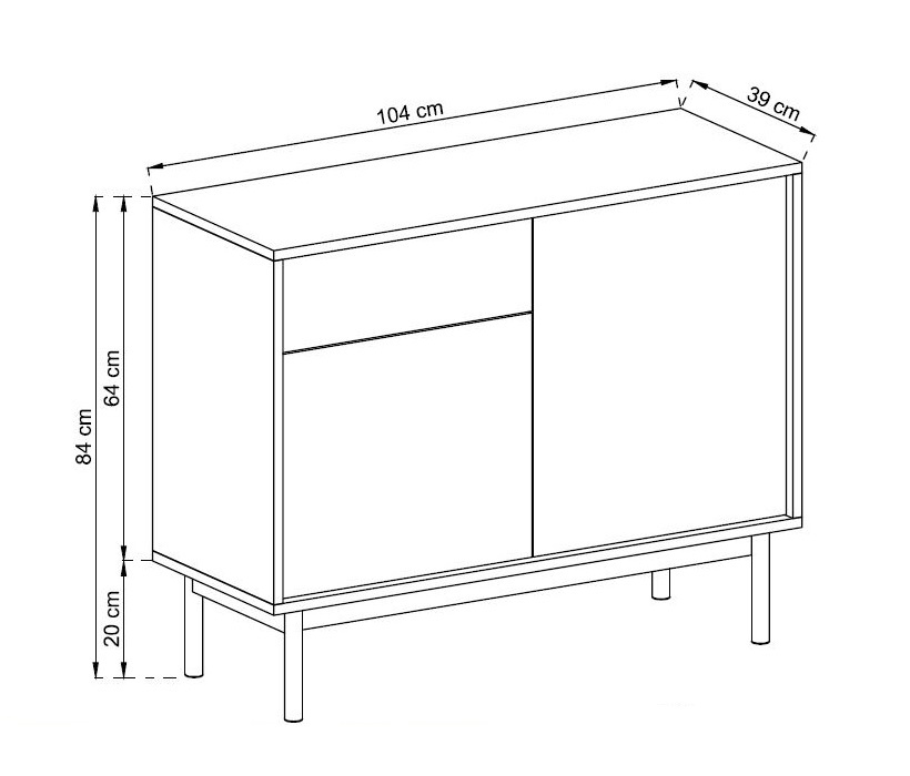 Komoda Simply Cm Jackson Hickory Grafit Niebanalny I Elegancki