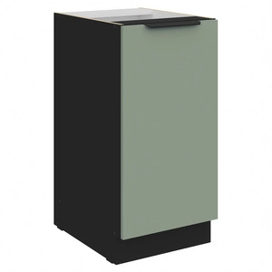 Szafka kuchenna stojąca z półką Treviso Bl 40 D 1F BB szafka odporna na uszkodzenia wykończenie frontów w technologii anti fingerprint