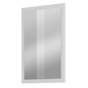 Lustro wiszące Cross 60x40 cm białe funkcjonalny dodatek do przedpokoju lub garderoby nowoczesny design