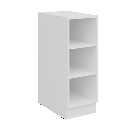 Zestaw mebli kuchennych Cremona 300 cm eleganckie szafki kuchenne z metalowymi uchwytami krawędziowymi szafka z koszem cargo