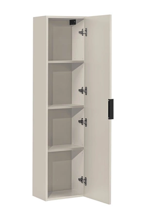 Zestaw mebli łazienkowych Adeel beżowy nowoczesne meble do łazienki z ryflowanymi frontami wysoka odporność na działanie wilgoci