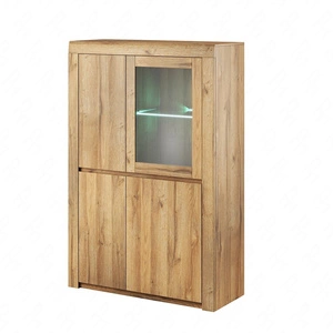 Witryna szeroka Laslo 94 cm dąb grandson wysoka jakość świetna propozycja do salonu lub pokoju dziennego