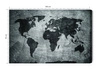 Obraz na płótnie mapa świata vintage 100x70 cm ponadczasowa ozdoba wnętrza obraz w stonowanej kolorystyce wysoka jakość wykonania