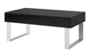 Stolik kawowy Apulia 100 cm czarny z szufladą wyjątkowy design prosta konstrukcja blat odporny na rozlane ciecze