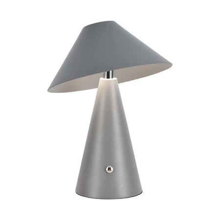 Lampka nocna Lively szara 3W 3000K-6000K funkcjonalny element wystroju metalowa konstrukcja modna kolorystyka lampa do sypialni