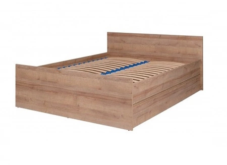  Łóżko Simple 140x200 cm dąb riviera funkcjonalny mebel do sypialni lub pokoju młodzieżowego
