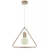Lampa wisząca Set złota stylowa lampa sufitowa w kształcie trójkąta idealna do wnętrz w stylu nowoczesnym minimalistyczny design