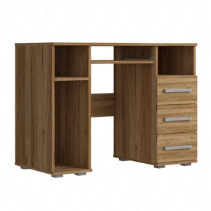 Biurko z szufladami Maximus 100 cm dąb catania nowoczesny design mebla obrzeża biurka wykończone zostały specjalną okleiną