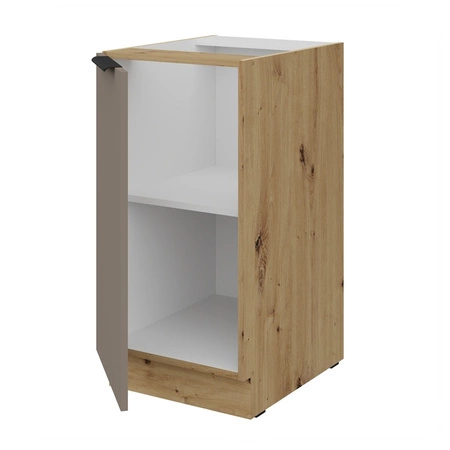 Szafka kuchenna stojąca z półką Fiuggi Ar 40 D 1F BB szafka odporna na uszkodzenia wykończenie frontów w technologii anti fingerprint