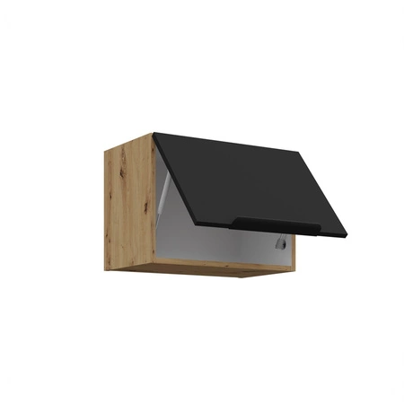 Zestaw mebli kuchennych Alatri Ar 255 cm stylowe szafki kuchenne z frontami wykonanymi w technologii anti fingerprint metalowe uchwyty