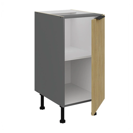 Szafka kuchenna stojąca z półką Corsico 40 D 1F BB metalowy uchwyt krawędziowy szafka odporna na działanie wilgoci i uszkodzenia