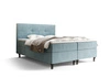 Łóżko kontynentalne Melba 180x200 turkusowe w nowoczesnym skandynawskim stylu z charakterystycznym wezgłowiem