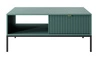 Stolik kawowy Lovro pastelowy zielony z szufladami nowoczesny design blat odporny na rozlane ciecze
