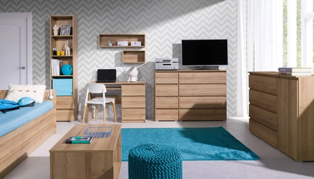 Półka Simple 45 cm dąb riviera funkcjonalny mebel do pokoju młodzieżowego salonu lub biura