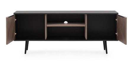 Szafka RTV Tullio 150 cm czarny grafit / captains deck elegancka szafka w oryginalnej kolorystyce metalowe uchwyty krawędziowe