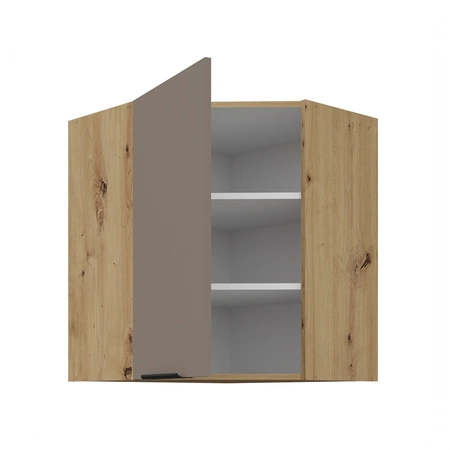 Szafka kuchenna narożna wisząca Fiuggi Ar 60x60 GN-72 1F odporna na uszkodzenia wykończenie frontów w technologii anti fingerprint