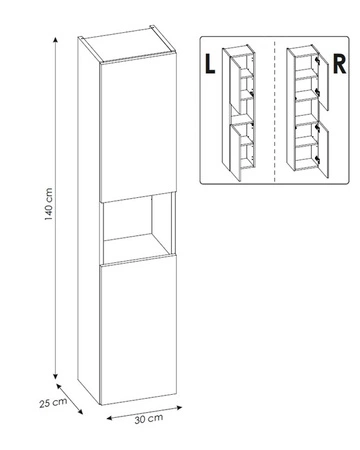 Zestaw mebli łazienkowych Line Reed Green szałwiowy / dąb coast evoke stylowe szafki z pionowym ryflowaniem uchwyty krawędziowe