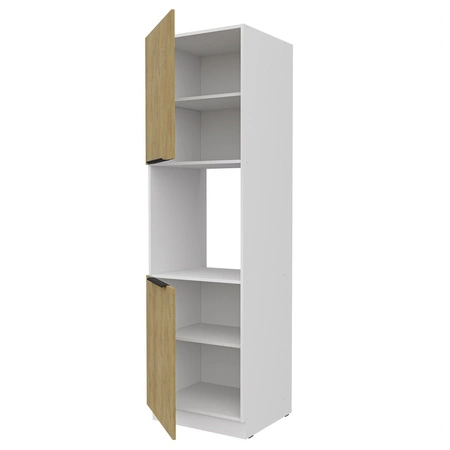 Słupek kuchenny Cremona 60 DP-210 2F szafka do zabudowy piekarnika metalowe uchwyty szafka odporna na działanie wilgoci i uszkodzenia