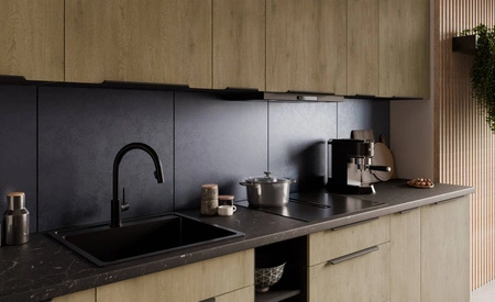 Szafka kuchenna wisząca Crotone 30 G-90 1F metalowy uchwyt krawędziowy szafka odporna na działanie wilgoci i uszkodzenia