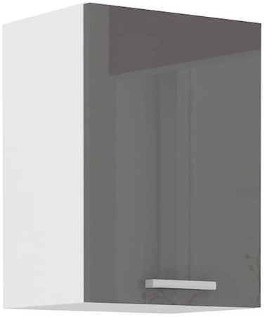 Zestaw mebli kuchennych Sonia 180 cm fronty w połysku niepowtarzalny styl szafki z witryną nadaje meblom lekkości i stylu