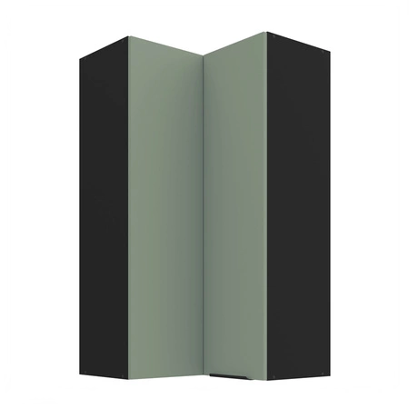 Szafka kuchenna narożna wisząca Treviso Bl 60x60 GN-108 2F odporna na uszkodzenia wykończenie frontów w technologii anti fingerprint