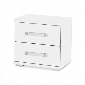 Szafka nocna z szufladami Maximus biała funkcjonalny mebel do sypialni lub pokoju młodzieżowego obrzeża wykończone specjalną okleiną