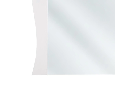 Lustro łazienkowe Elisabeth 60x80 cm dekoracyjne lustro w białej drewnianej ramie nowoczesny i funkcjonalny dodatek do łazienki