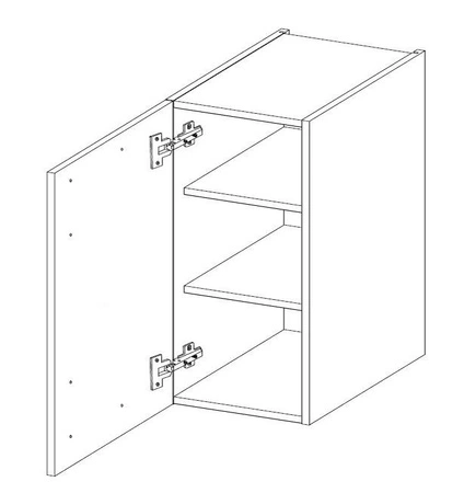 Szafka kuchenna wisząca Vanimo 40 G-72 1F szafka odporna na parę wodną wysoką temperaturę i rozlaną ciecz