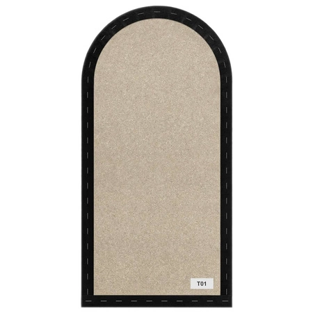 Panel tapicerowany Wally 30x100 cm czarny stylowy panel ścienny płotek welurowa tkanina modne wykończenie każdej aranżacji