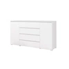 Komoda z szufladami Simple 184 cm biały funkcjonalny mebel do pokoju młodzieżowego salonu lub biura