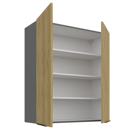 Szafka kuchenna wisząca Corsico 80 G-90 2F metalowe uchwyty krawędziowe szafka odporna na działanie wilgoci i uszkodzenia