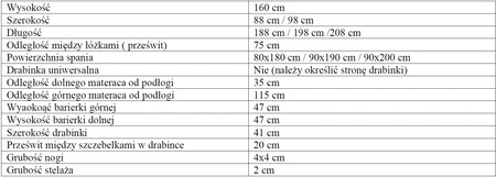 Łóżko piętrowe Martynka 2 osobowe 90x200 cm głębokie szuflady wysuwane na kółkach zajmuje przestrzeń łóżka pojedynczego