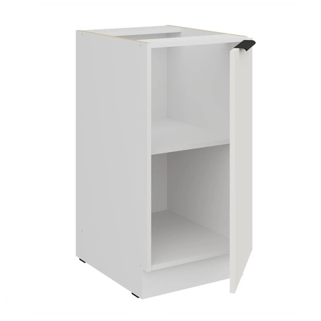 Zestaw mebli kuchennych narożny Corato Wh 290x230 cm stylowe szafki kuchenne z frontami wykonanymi w technologii anti fingerprint