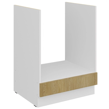 Zestaw mebli kuchennych Cremona 260 cm eleganckie szafki kuchenne o subtelnej i naturalnej kolorystyce metalowe uchwyty krawędziowe