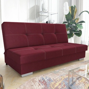 Kanapa rozkładana Allesio bordowa wygodna i komfortowa w użytkowaniu wersalka idealnie dopasuje się do każdego wnętrza