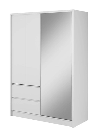 Szafa przesuwna Cento 154 cm biała nowoczesny design szafa idealna do garderoby sypialni lub przedpokoju