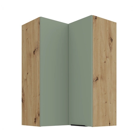 Szafka kuchenna narożna wisząca Treviso Ar 60x60 GN-90 2F odporna na uszkodzenia wykończenie frontów w technologii anti fingerprint