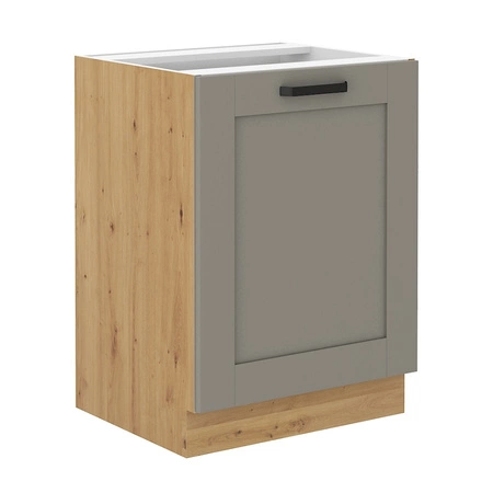 Szafka kuchenna stojąca z półką Linosa 60 D 1F BB szafka odporna na parę wodną rozlaną ciecz i wysoką temperaturę