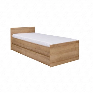 Łóżko Simple 80x200 cm dąb riviera funkcjonalny mebel do pokoju młodzieżowego