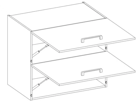 Zestaw mebli kuchennych Vanimo 260 cm szafki doskonale prezentują się we wnętrzach klasycznych oraz nowoczesnych