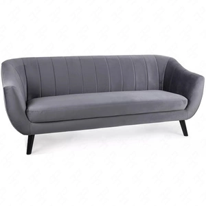 Sofa Elite III szara prosta i stylowa sofa wpisująca się w każdą aranżację sofa z drewnianymi nogami