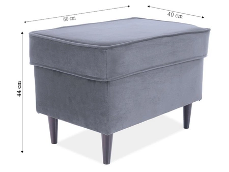 Puf Ron antyczny róż idealny podnóżek odporny na zaciągnięcia i zadrapania