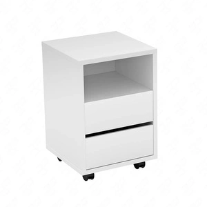 Szafka z szufladami Agapi biała funkcjonalny dodatek do biurka