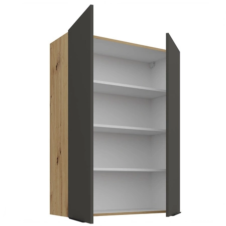 Szafka kuchenna wisząca Aversa Ar 80 G-108 2F szafka kuchenna odporna na uszkodzenia wykończenie frontów w technologii anti fingerprint