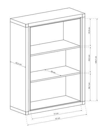 Komoda wysoka Dallas 97 cm dąb truflowy / czarny elegancka stylistyka mebla wzbogacona o stylowe czarne dodatki idealna komoda z szufladami do salonu