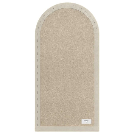 Panel tapicerowany Wally 30x100 cm kremowy stylowy panel ścienny płotek welurowa tkanina modne wykończenie każdej aranżacji