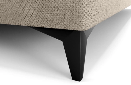 Łóżko kontynentalne Norco 90x200 ciemny beżowy stylowe łóżko z pojemnikiem oświetlenie umieszczone w zagłówku nadaje wyjątkowości