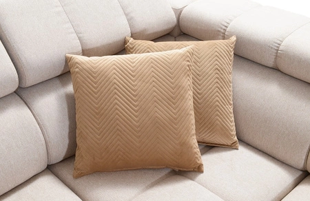 Narożnik z funkcją spania Bolmso X fioletowy prawostronny wygodny narożnik do salonu z regulowanymi zagłówkami dekoracyjne pikowania