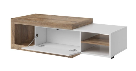 Zestaw mebli do salonu Sintra dąb samdal / biały połysk eleganckie meble o eleganckim designie bezuchwytowy system push to open