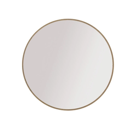 Lustro wiszące Ovalio 100 cm dąb cremona funkcjonalne okrągłe lustro doskonały dodatek do toaletki przedpokoju oraz sypialni